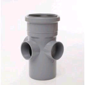 Soil Pipe Boss 4" /110mm Grey req Adaptor 