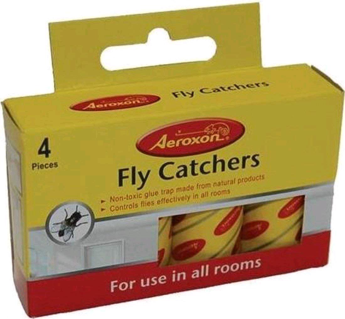 Aeroxon Sticky Fly Catchers Paper 4pk