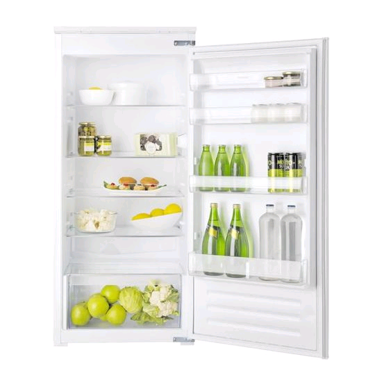 Hotpoint HS12A1D Aquarius Integrated Upright Larder Fridge 211ltr c/w Sliding Door Fixing Kit H1220 W540 