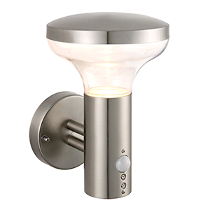 Saxby Roko LED PIR Wall Lamp Stainless Steel