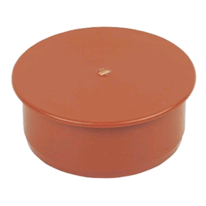 Floplast Underground Socket Plug 110mm D296 Terracotta SOIL