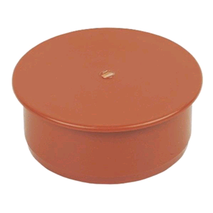 Floplast Underground Socket Plug 110mm D296 Terracotta SOIL 