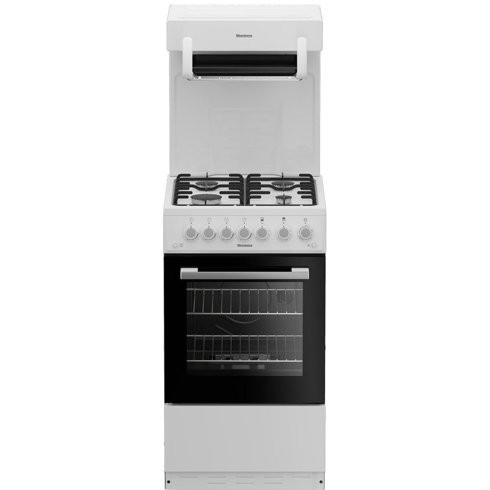 Blomberg GGS9151W 50cm Single oven Gas Cooker wtih Eye Level Grill - White