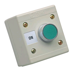 CED Green Push Button Station 240v ON IP65 