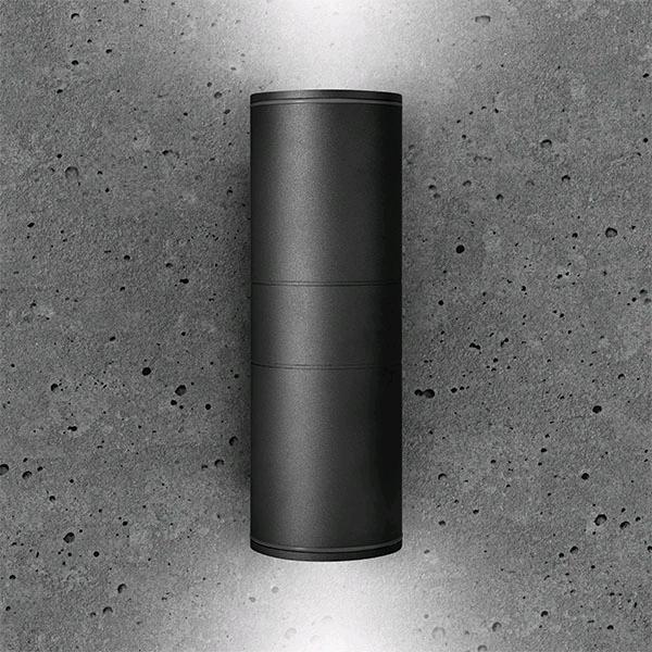 Bell Luna Grande Up/Down Wall Light Black IP65