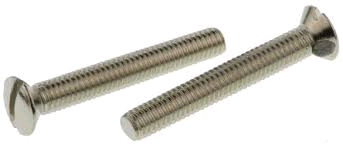 M3.5 x 25mm Raised CSK Nickel Plated Screws