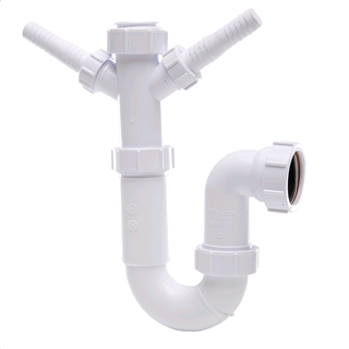 Polypipe Appliance Trap 40mm Swivel P c/w Double Inlet 