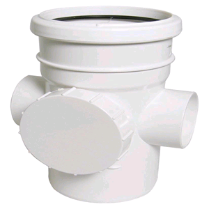 Floplast Soil Pipe 110mm Access Pipe Socket/Spigot White