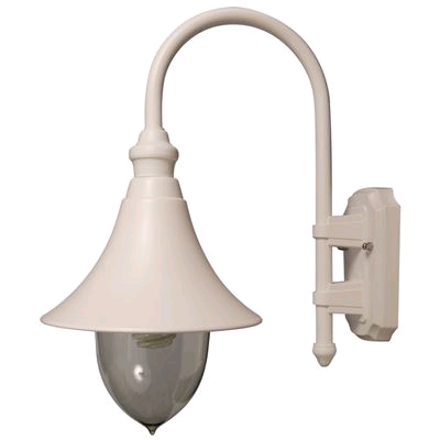 KSR Lampara Wall Lantern White E27 (Station Light)