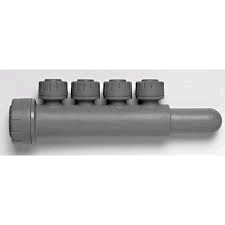 Polypipe PolyPlumb Single Sided Manifold 22 x 10mm 4port Skt/Spigot 