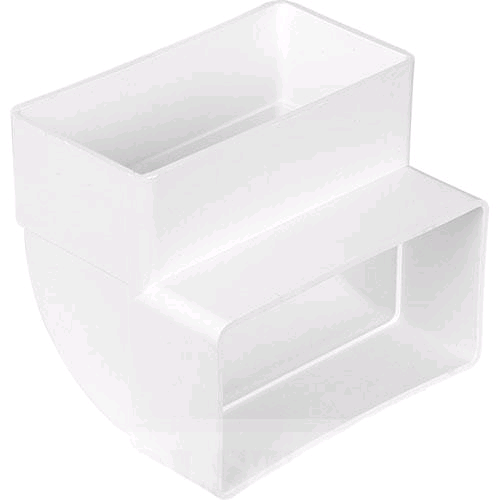 Manrose Channel Flat Vertical 90deg Bend 110 x 54mm