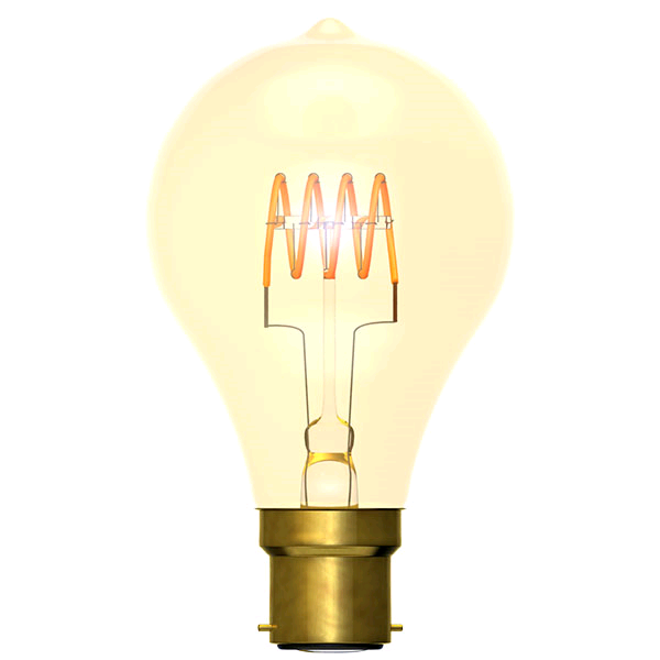 Bell Vintage 4w BC GLS Horizontal Soft Filament Amber Dimmable 