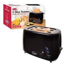 Quest Black 2 Slice Toaster 