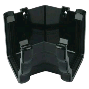 Floplast Niagara Square Gutter 135deg Internal Angle Black
