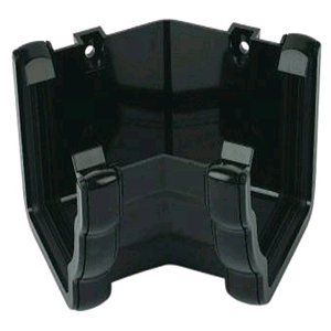 Floplast Niagara Square Gutter 135deg Internal Angle Black 