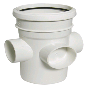 Floplast Soil Pipe 110mm Boss Socket/Spigot White 