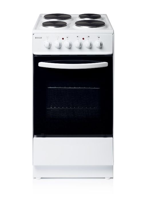 Haden HES050W Single Oven & Solid Plate Electric Cooker 50cm 