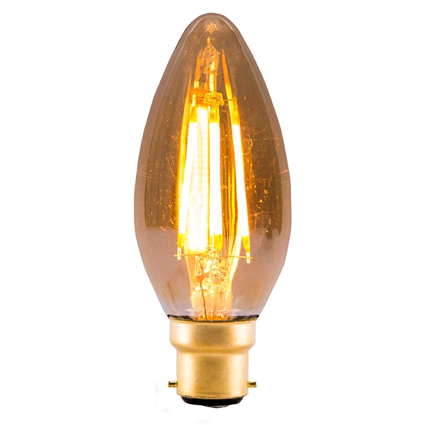 Bell Vintage 4w BC LED Candle Amber 2k