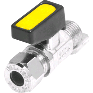 Mini Ball Valve 10m x 1/4" Male Straight Coupler 