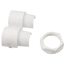 Niglon White Male Coupler 20mm x M20 10pk 