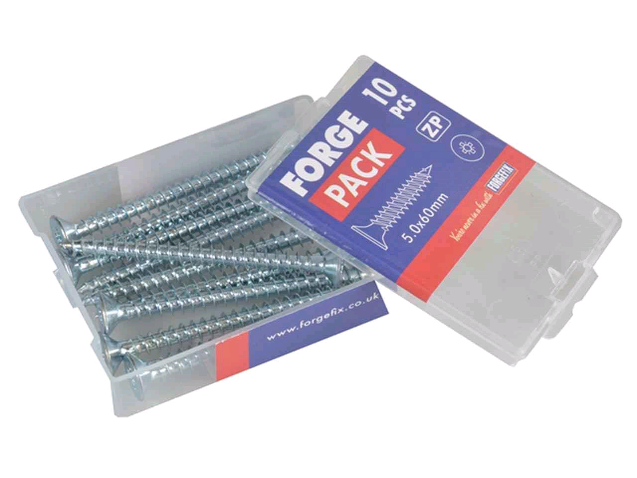 Forgefix M/P Screw 5 x 60mm (Pack) Zinc Plated 