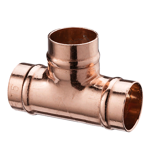 Copper Equal Tee 28mm Solder Ring