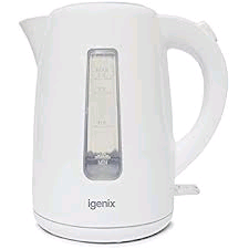 Igenix White Kettle 1.7ltr 3Kw 