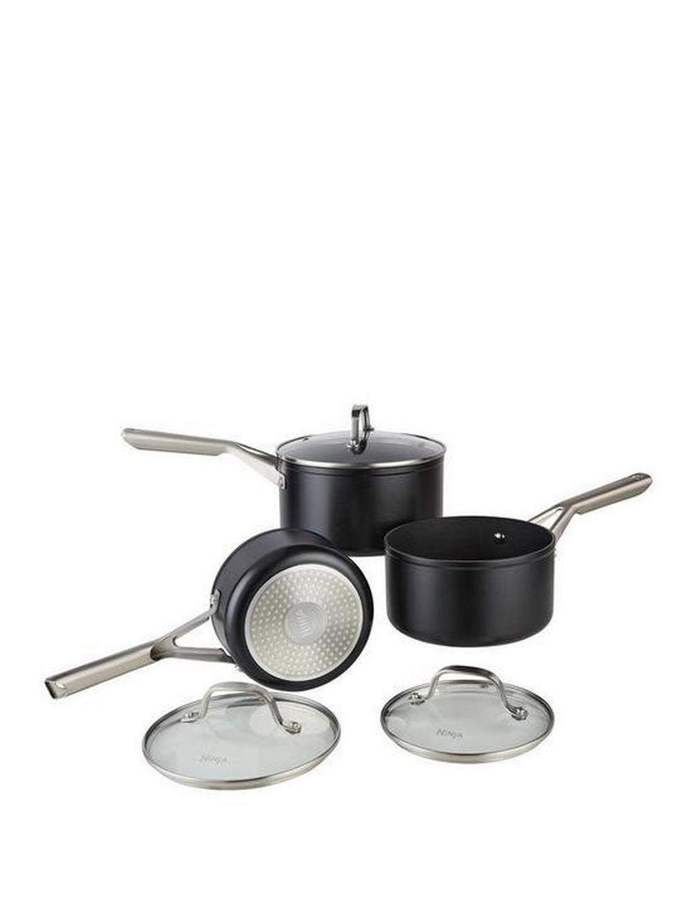 Ninja C13000UK Essentials Range Cookware 3-Piece Set - Black