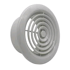 Manrose 6" Circular Ceiling Grill White 