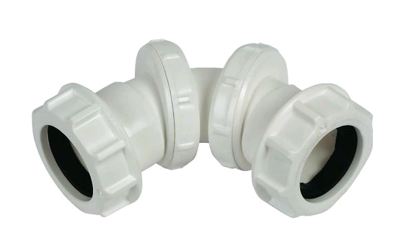 FloPlast Unicom Compression Waste 32mm 0-90deg Adjustable Bend 