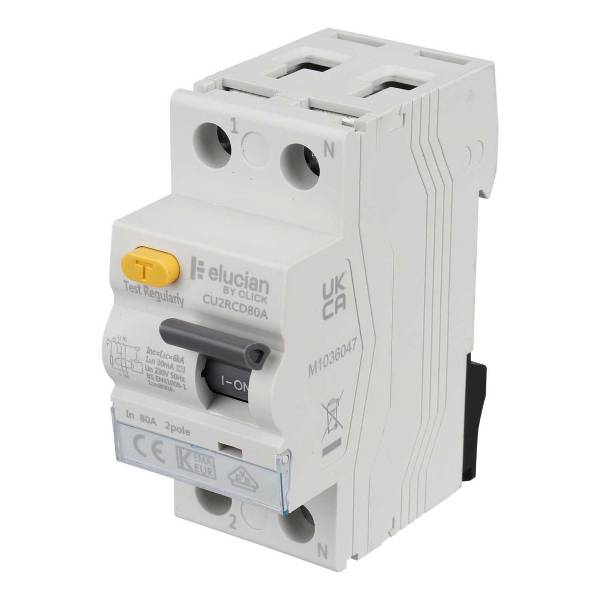 Scolmore Elucian 2P 80A 30mA "A" RCD