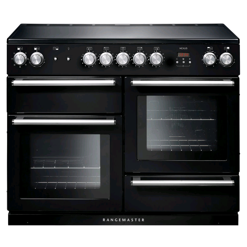 Rangemaster Nexus 110 Induction Range Cooker 110cm Black/Chrome