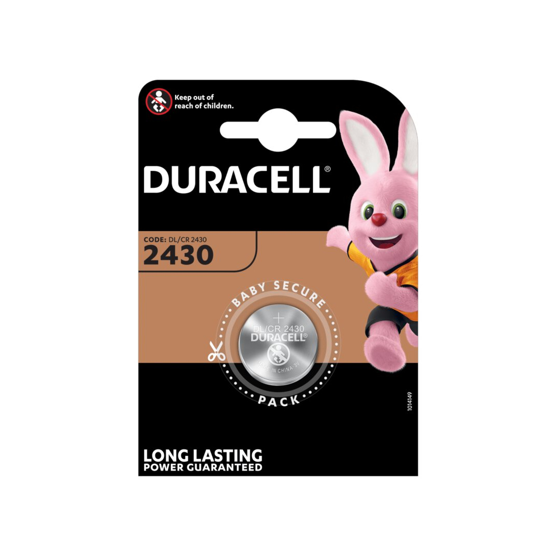 Duracell Lithium Button Cell Battery 3V CR2430/S9509 