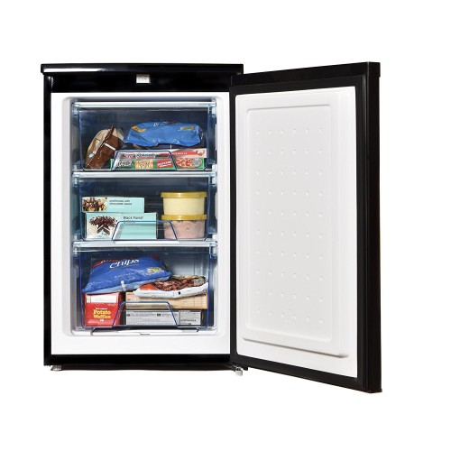 Statesman Undercounter Freezer Black 55cm wide 33Litre H845 W553 D574cm 2Year Warranty 
