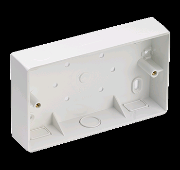 Falcon Surface Box 2 Gang Universal Entry Radius Corners SB2RC 