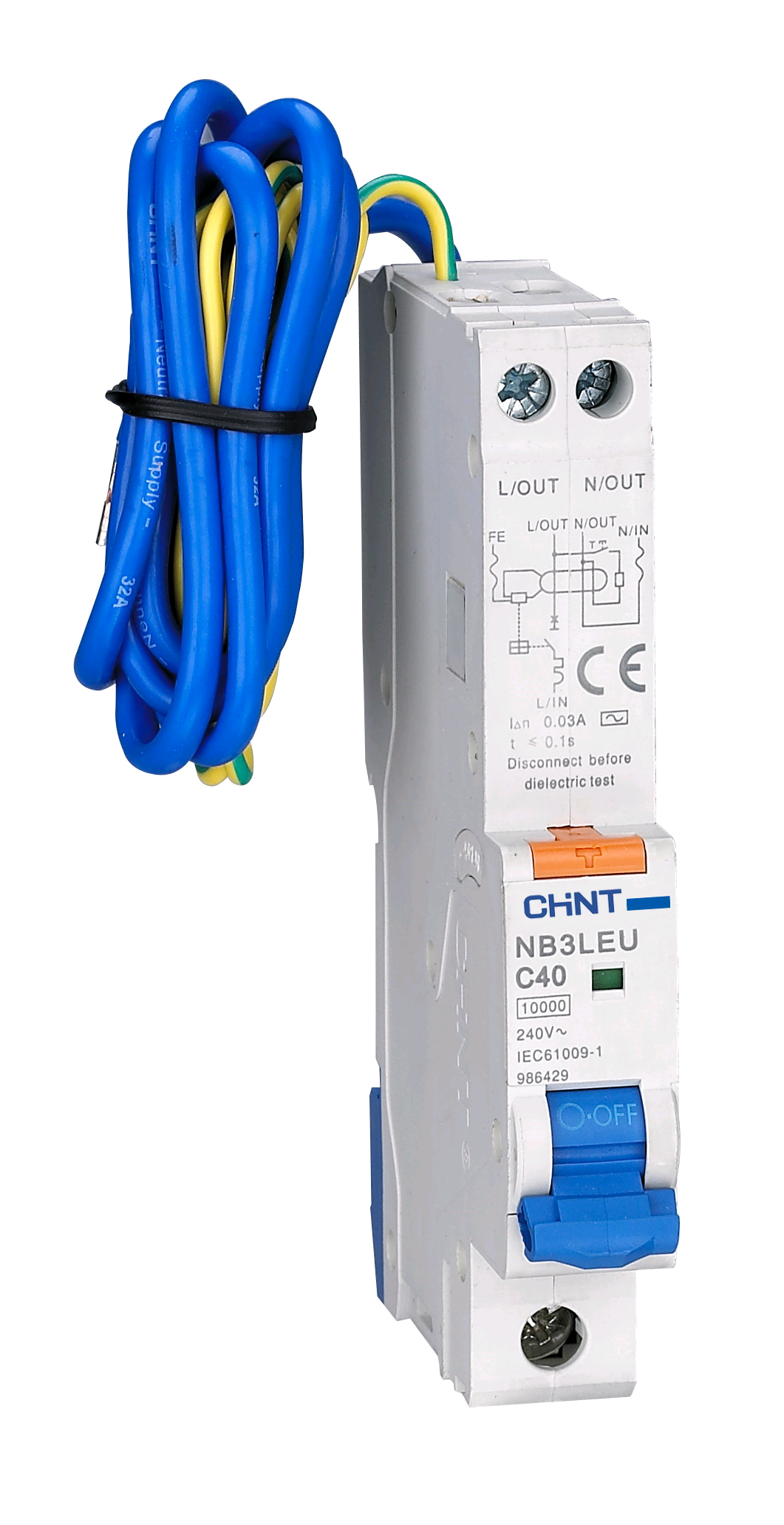 Chint 10a 30mA RCBO "C" Rated 