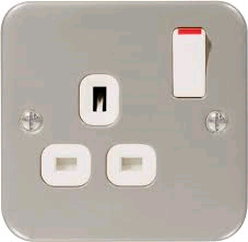 BG Metal Clad Single 13a Socket 