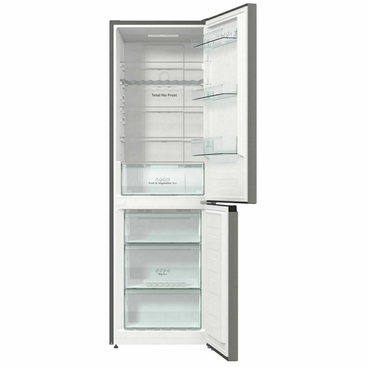 Hisense RB388N4BC10UK Frost Free Fridge Freezer - Stainless Steel