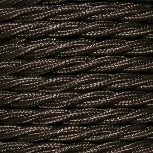 Cable 3 Core Twisted Braided 0.75mm Brown (Per Mtr)