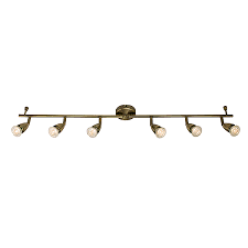 Saxby Amalfi 6Lt Spot Bar in Antique Brass 