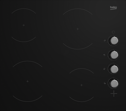 Beko CIHYV21B Built In Electric Ceramic Hob Manual Control 