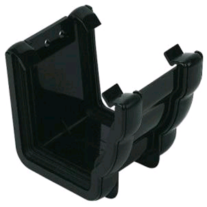 Floplast Niagara Square Gutter Union Bracket in Black 