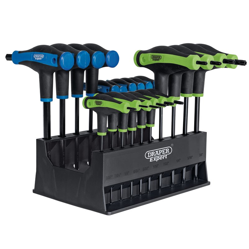 Draper 20Pce Hex & Tx Star T Key Set
