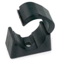 Falcon Conduit Hinged Spring Clip 25mm Black 