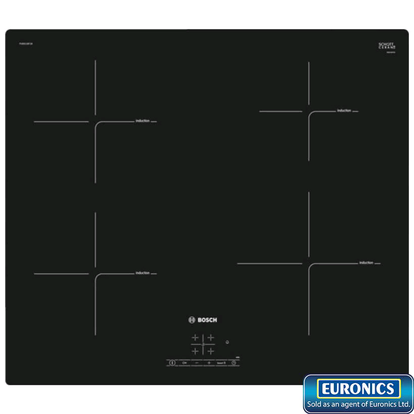 Bosch Induction Hob Touch Control Frameless Plug and Play Including Free pan set Special Offer