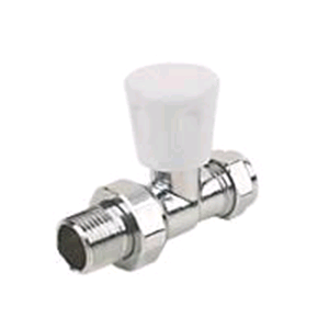 Chrome 15mm Straight Radiator Valve