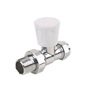 Chrome 15mm Straight Radiator Valve 