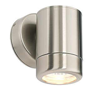 Saxby Atlantis Single Wall IP65 Brushed Steel Fitting 