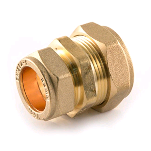 Copper Reducing Coupler 22mm x 15mm Compression 