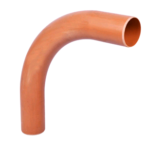Floplast 110mm x 87 1/2deg Long Radius Bend Terracotta D281 SOIL